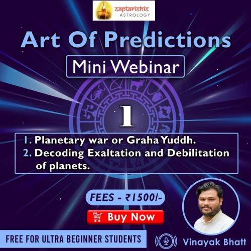 Art of Prediction - Mini Webinar by Vinayak Bhatt