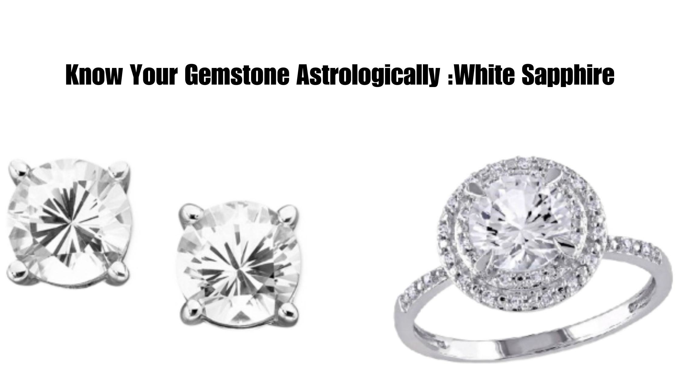 White Sapphire or White Sapphire Gemstone