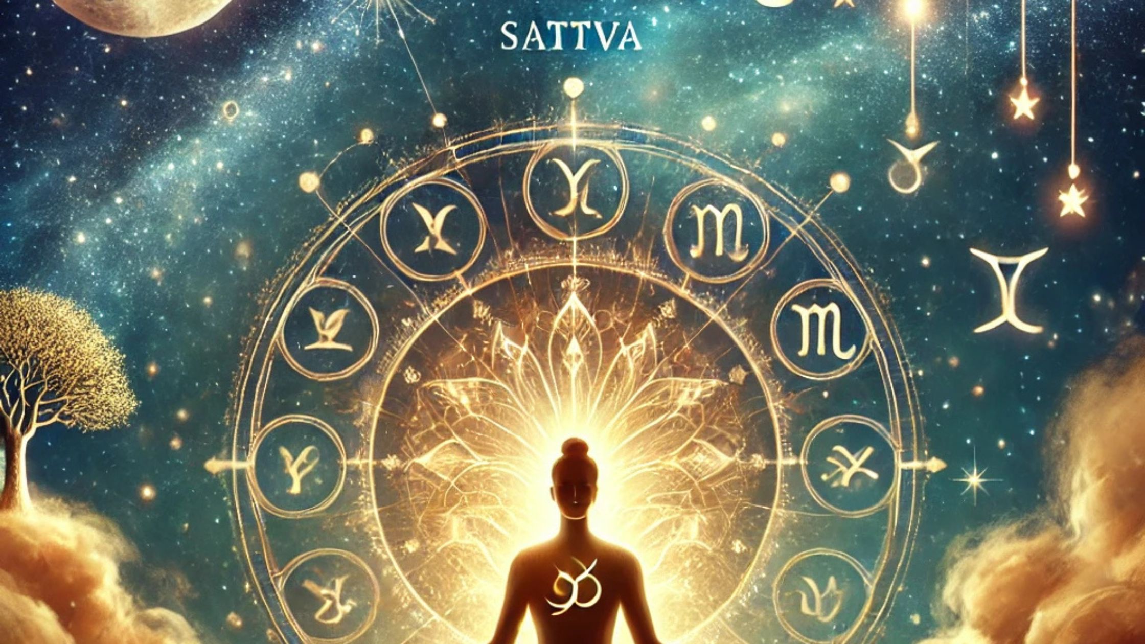 Jyotish chart showing Sattva planets