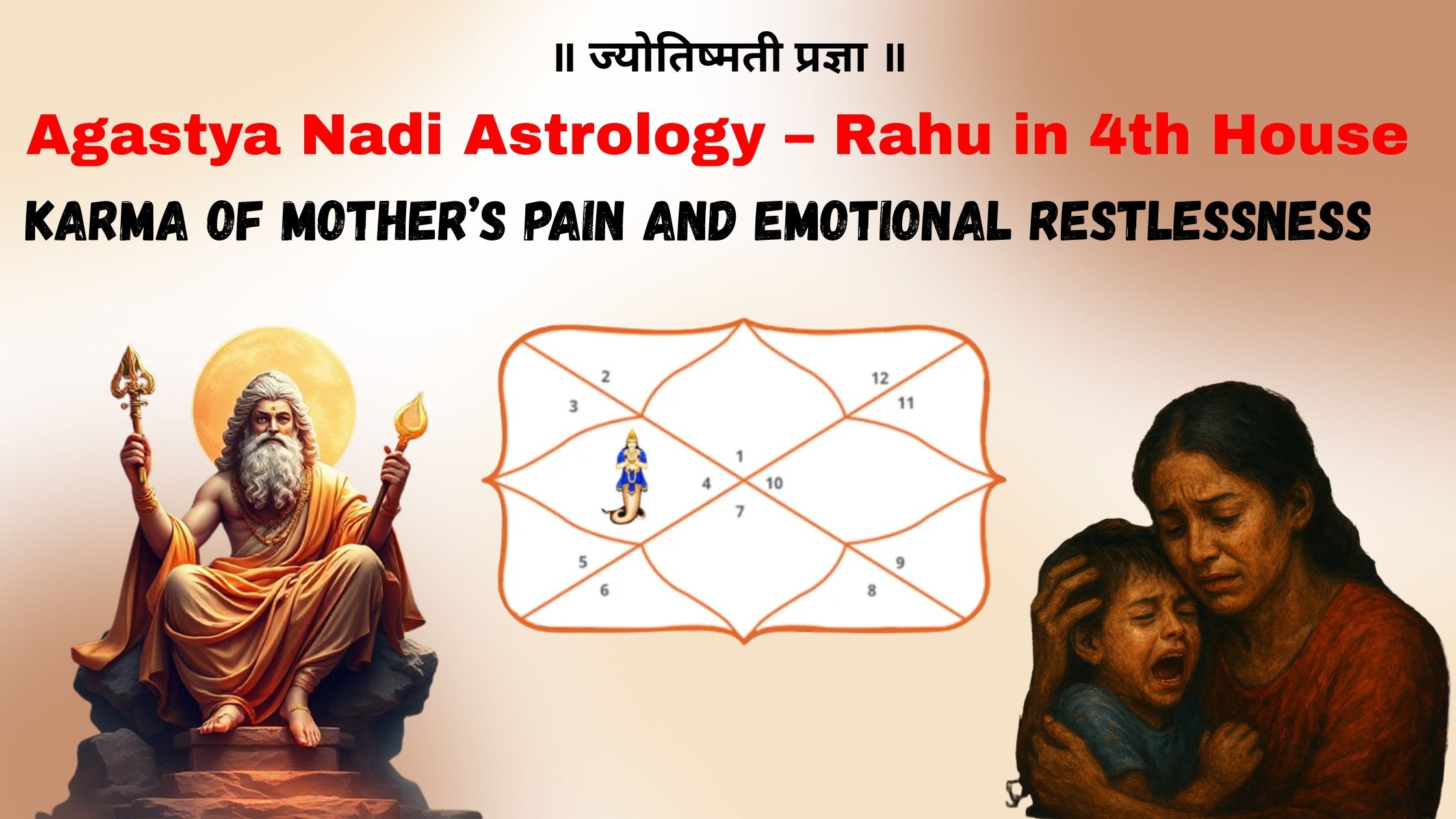 Rahu in 4th House