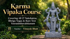 Karma Vipaka Course